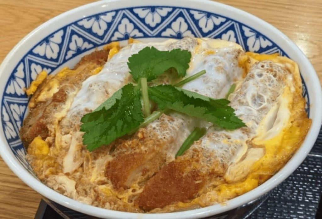 Katsu-don (pork cutlet bowl) with egg-covered pork-culet
