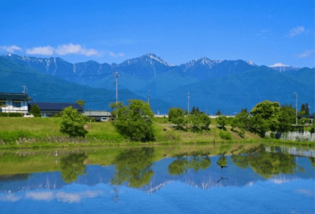 Rural scenery with mountains in view